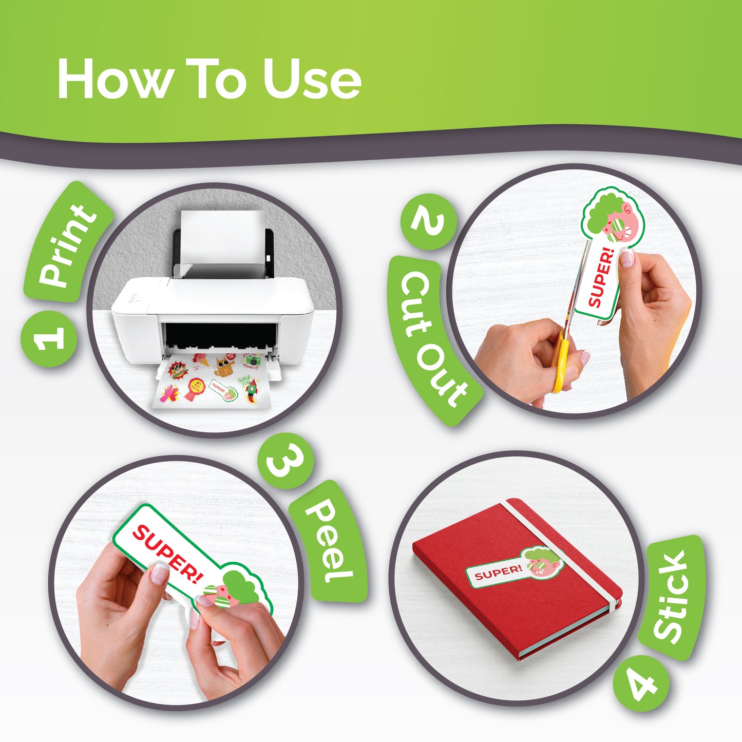 printable sticker paper for inkjet printer