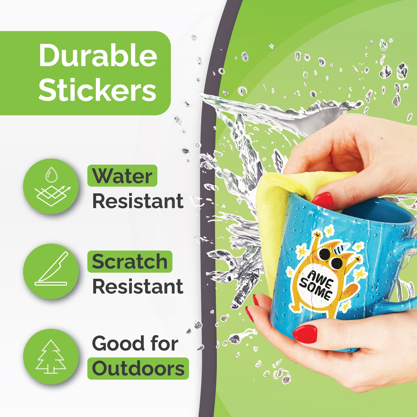 matte white sticker paper