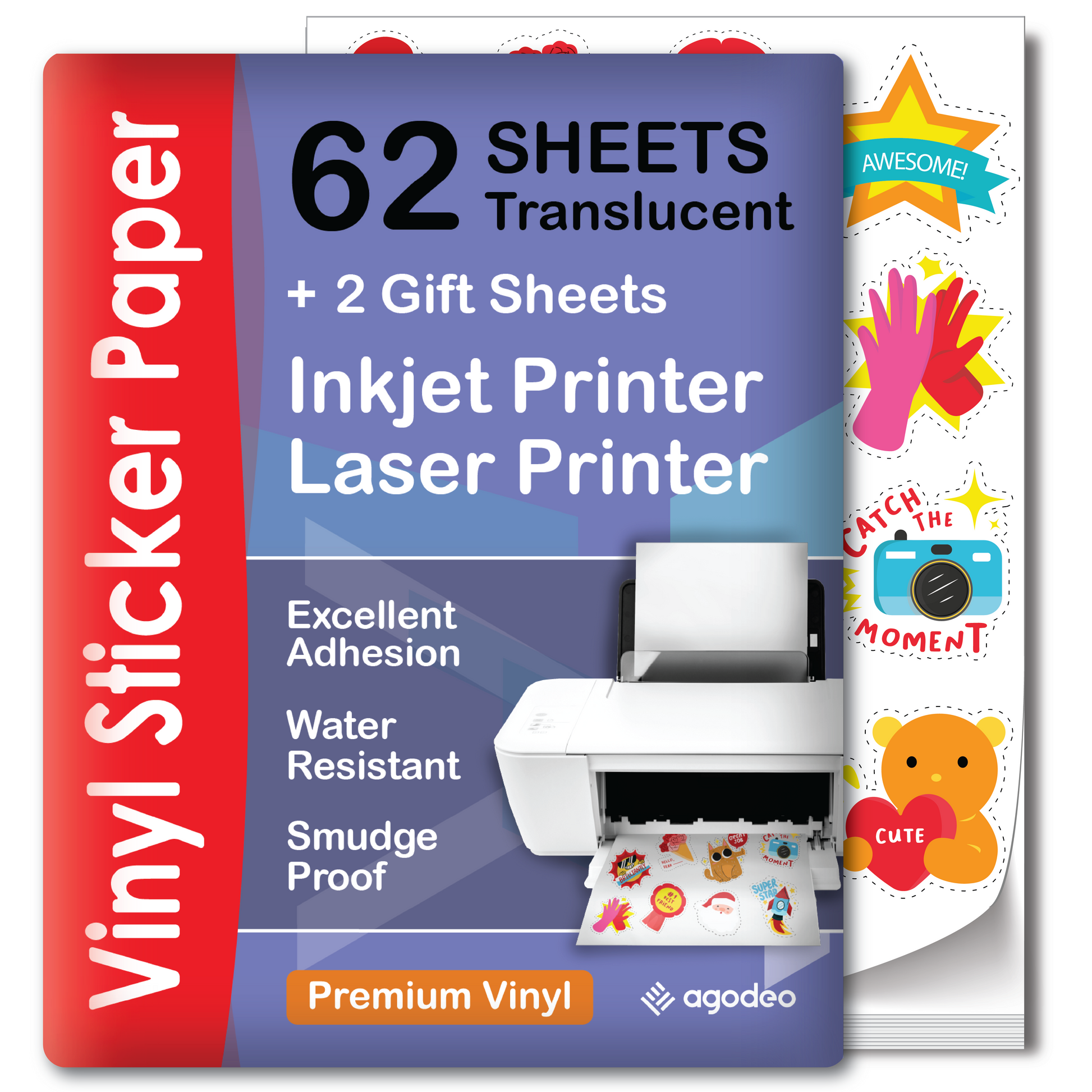 clear sticker paper