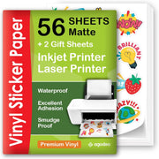 Vinyl sticker paper - Matte 56 Sheets